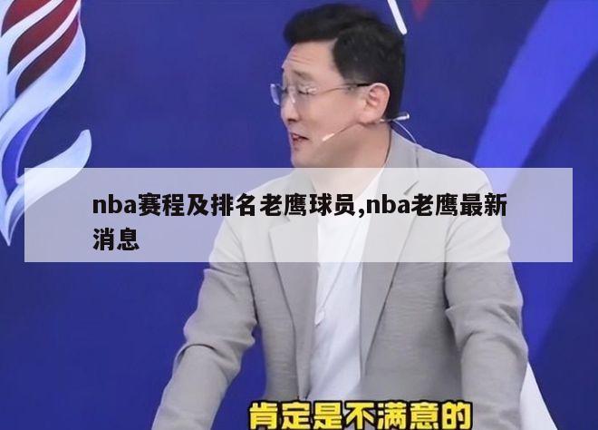 nba赛程及排名老鹰球员,nba老鹰最新消息